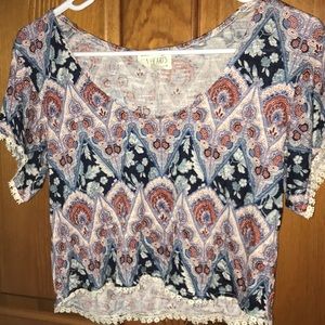 Colorful Loose Crop Top